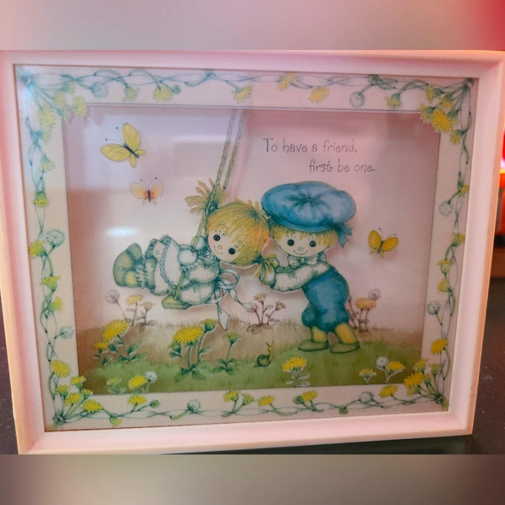 Set of 3 Vintage 1979 Hallmark Scene Setters